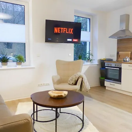 Modernes Mit Queensize-bett, Netflix, Kueche, Erdgeschoss, Naehe Ameos Klinik Apartman