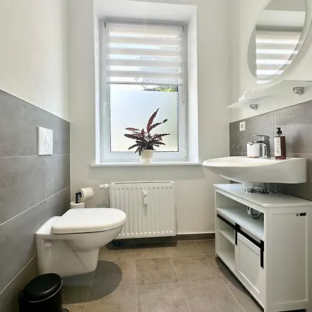 Apartamento Modernes Mit Queensize-bett, Netflix, Küche, Erdgeschoss, Nähe Ameos Klinik Aschersleben