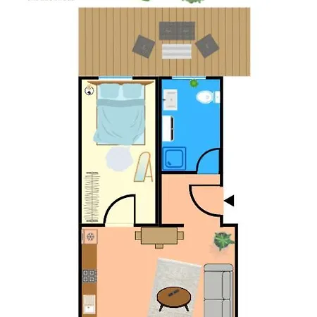 Apartman Modernes Mit Queensize-bett, Netflix, Kueche, Erdgeschoss, Naehe Ameos Klinik *