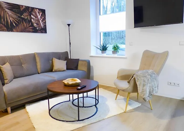 Appartamento Modernes Mit Queensize-bett, Netflix, Kueche, Erdgeschoss, Naehe Ameos Klinik Aschersleben