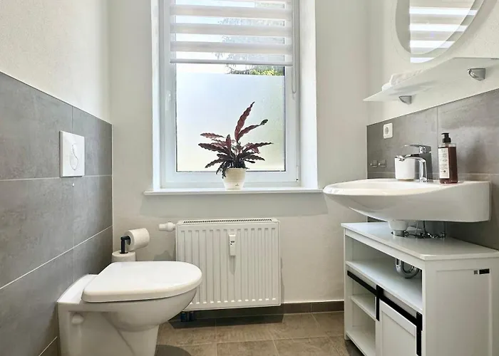 Appartamento Modernes Mit Queensize-bett, Netflix, Kueche, Erdgeschoss, Naehe Ameos Klinik Aschersleben